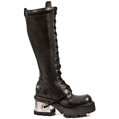 M.236-S1 Gothic Metal hoge laars met hak M.236-S1 Gothic Metal hoge laars met hak